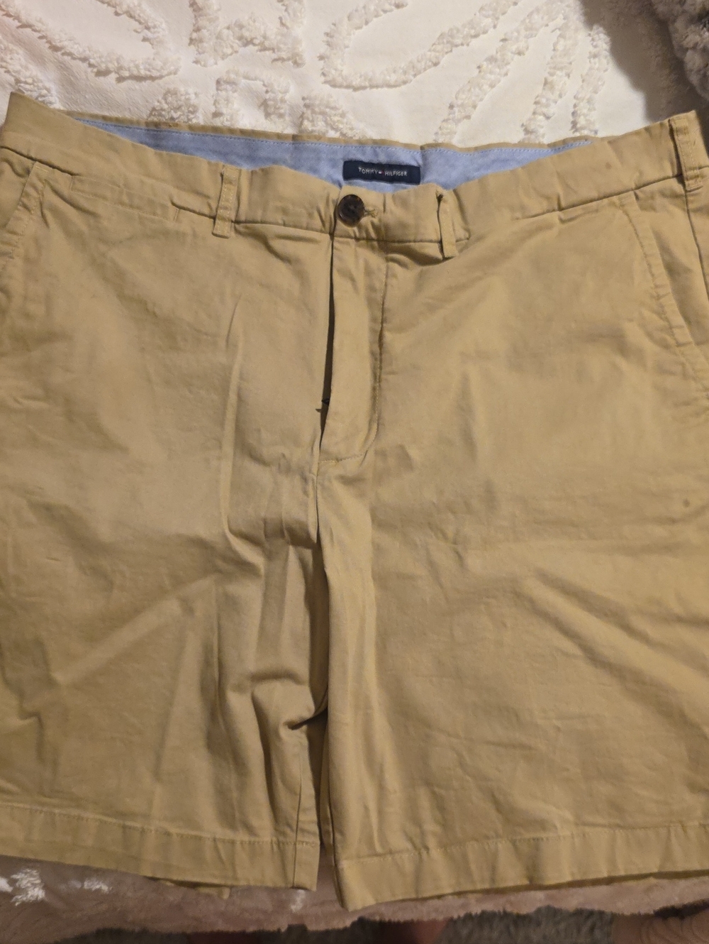 Tommy Hilfiger Tan Cotton Chino Shorts